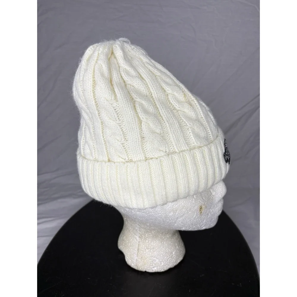 The North Face Cable Knit Lined Beanie Hat Women's One Size White